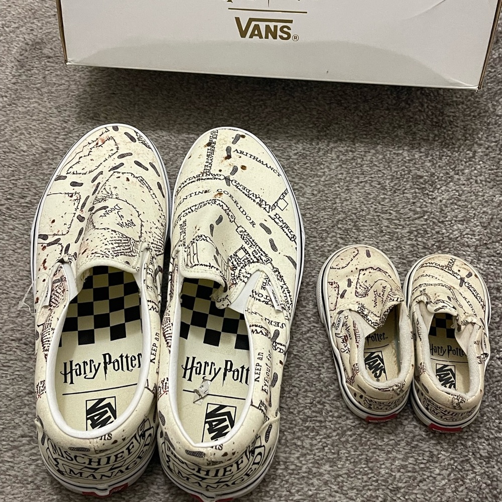 Vans father/child Sneakers - Cream Map Print - Picture 2 of 8